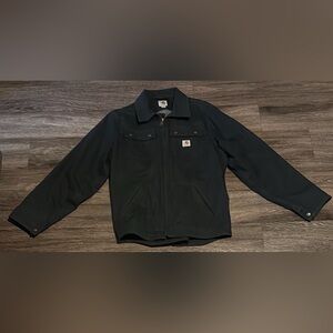 CARHARTT BLACK MEN’S RELAXED FIT DUCK JACKET SIZE S